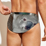 Cute Koala Print Men's Swim Briefs