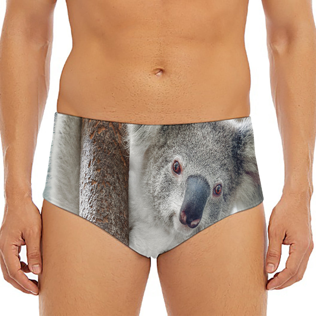 Cute Koala Print Men's Triangle Swim Briefs