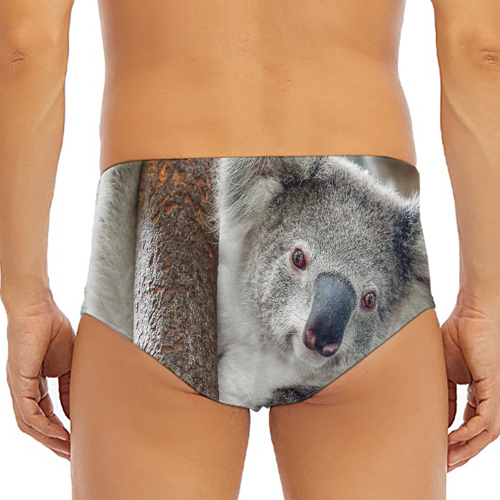 Cute Koala Print Men's Triangle Swim Briefs