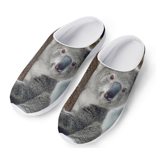 Cute Koala Print Mesh Casual Shoes