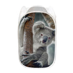 Cute Koala Print Mesh Laundry Hamper