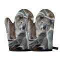 Cute Koala Print Oven Mitts