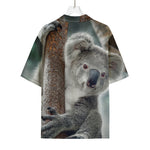 Cute Koala Print Rayon Hawaiian Shirt