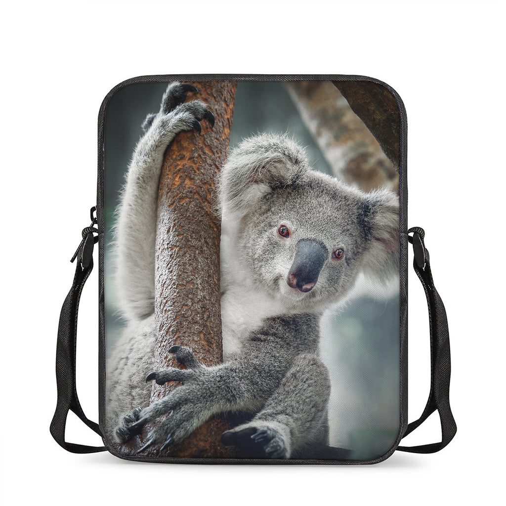 Cute Koala Print Rectangular Crossbody Bag