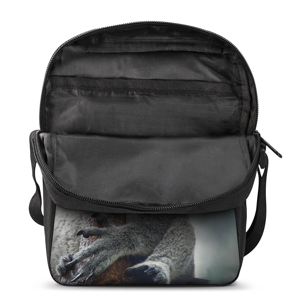 Cute Koala Print Rectangular Crossbody Bag
