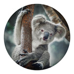 Cute Koala Print Round Blanket