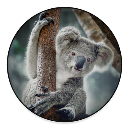 Cute Koala Print Round Floor Mat