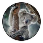 Cute Koala Print Round Floor Mat