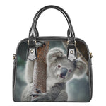 Cute Koala Print Shoulder Handbag