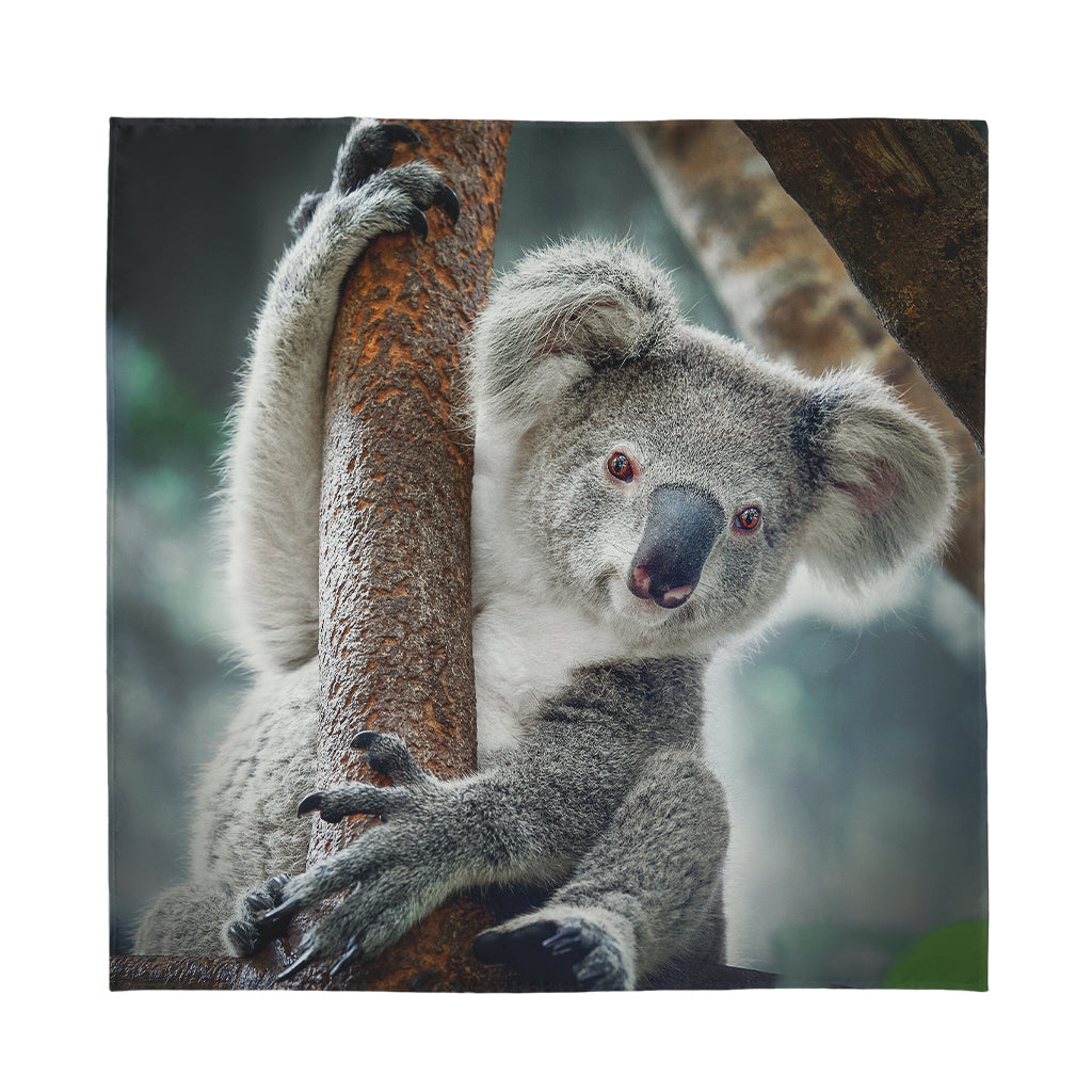 Cute Koala Print Silk Bandana