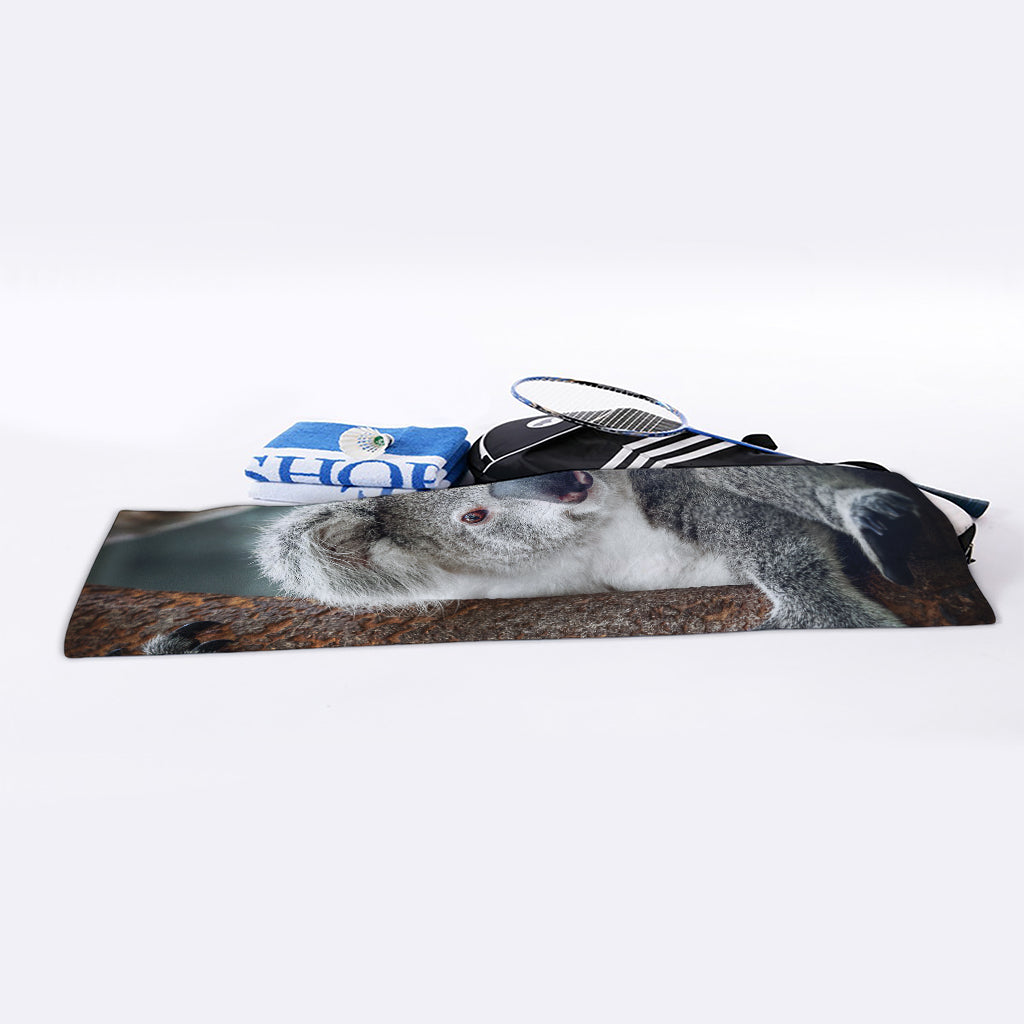 Cute Koala Print Sports Towel