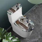 Cute Koala Print Toilet Lid And Tank Cover Set
