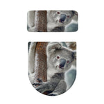 Cute Koala Print Toilet Lid And Tank Cover Set