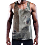 Cute Koala Print Training Tank Top