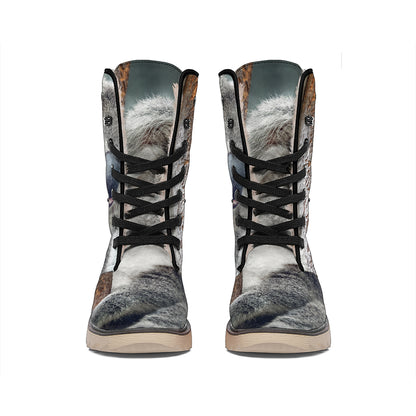 Cute Koala Print Winter Boots