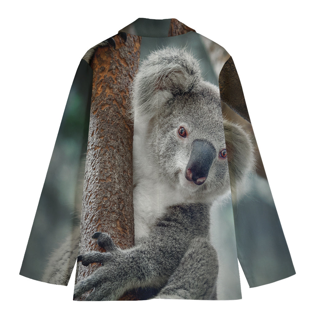 Cute Koala Print Women's Blazer