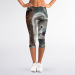 Cute Koala Print Women's Capri Leggings