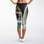 Cute Koala Print Women's Capri Leggings