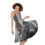 Cute Koala Print Women's Sleeveless Dress