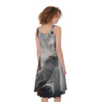 Cute Koala Print Women's Sleeveless Dress