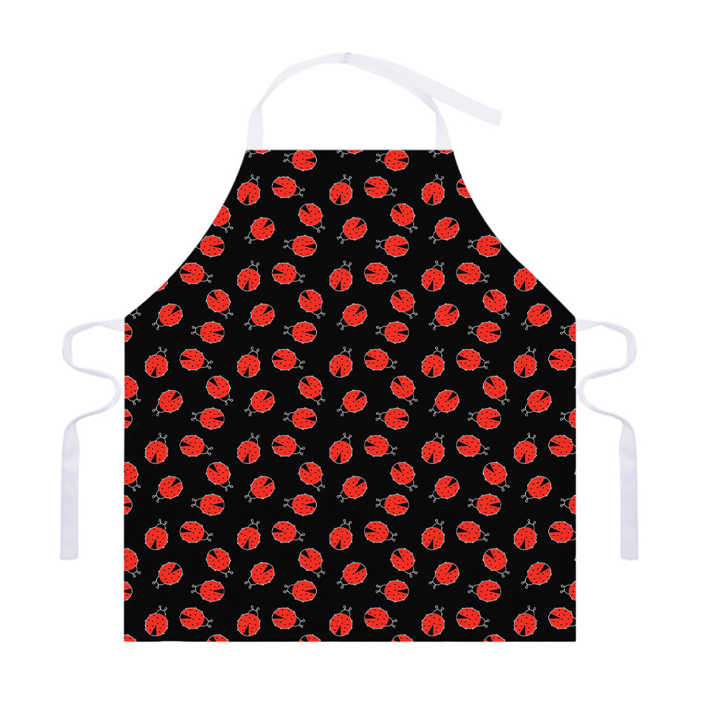 Cute Ladybird Pattern Print Adjustable Apron