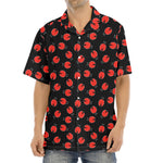 Cute Ladybird Pattern Print Aloha Shirt