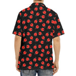 Cute Ladybird Pattern Print Aloha Shirt