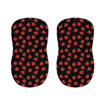 Cute Ladybird Pattern Print Bar Stool Covers
