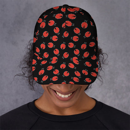 Cute Ladybird Pattern Print Baseball Cap