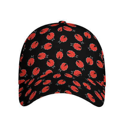 Cute Ladybird Pattern Print Baseball Cap