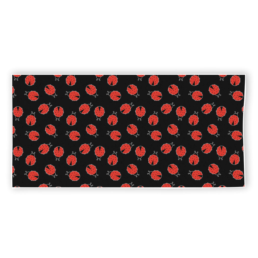 Cute Ladybird Pattern Print Beach Towel