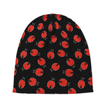 Cute Ladybird Pattern Print Beanie