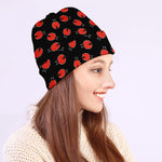 Cute Ladybird Pattern Print Beanie