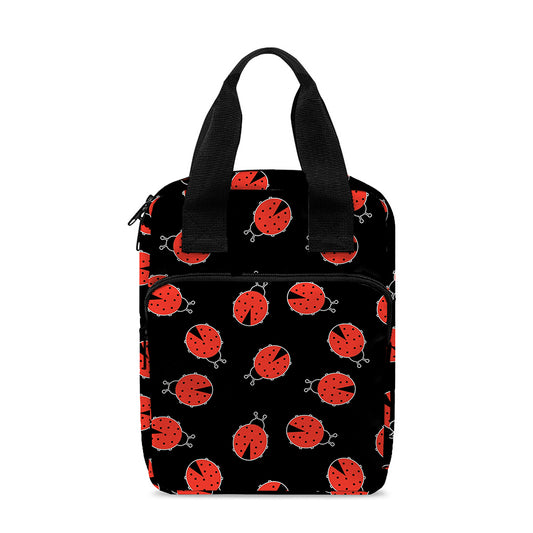 Cute Ladybird Pattern Print Bible Tote Bag