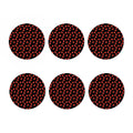 Cute Ladybird Pattern Print Coaster Set