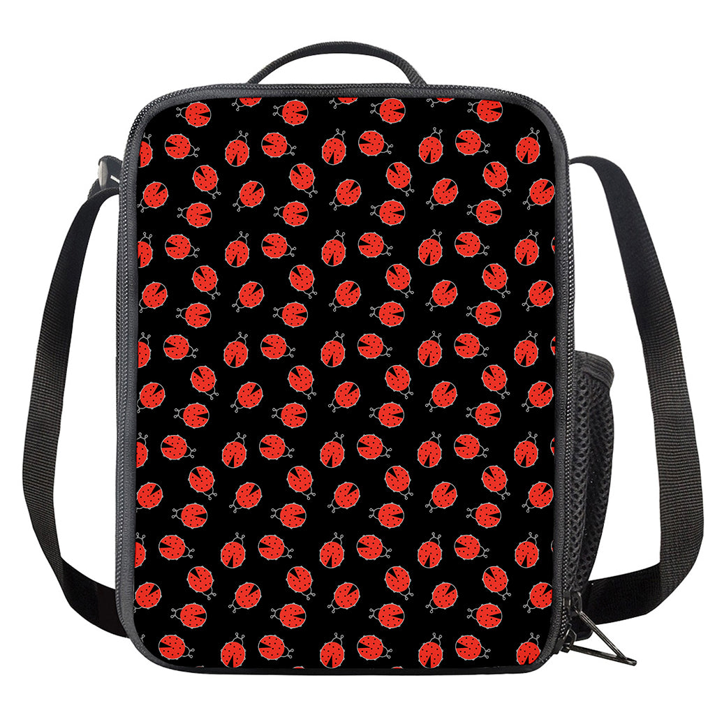 Cute Ladybird Pattern Print Crossbody Lunch Bag