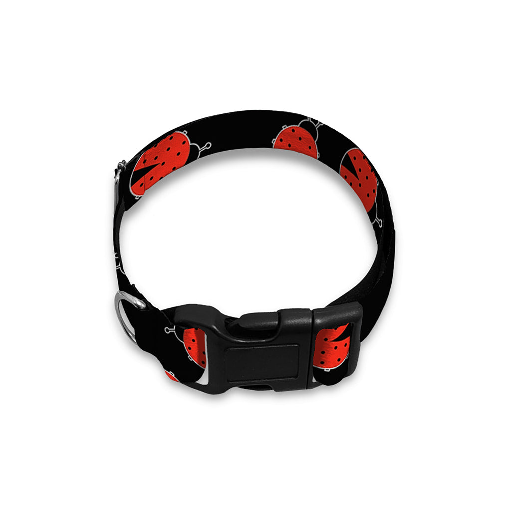 Cute Ladybird Pattern Print Dog Collar