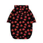 Cute Ladybird Pattern Print Dog Zip Up Hoodie