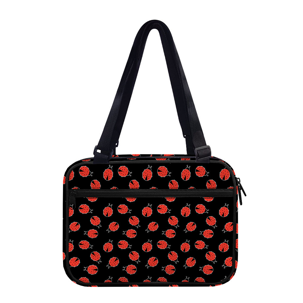 Cute Ladybird Pattern Print Double Strap Bible Bag