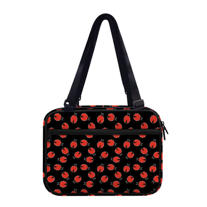 Cute Ladybird Pattern Print Double Strap Bible Bag