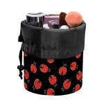 Cute Ladybird Pattern Print Drawstring Makeup Bag