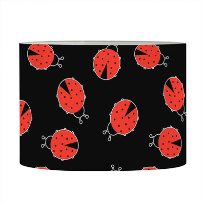 Cute Ladybird Pattern Print Drum Lamp Shade