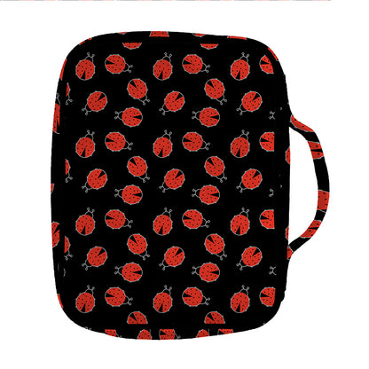 Cute Ladybird Pattern Print Front Pocket Bible Bag