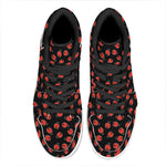 Cute Ladybird Pattern Print High Top Leather Sneakers
