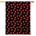 Cute Ladybird Pattern Print House Flag