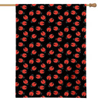 Cute Ladybird Pattern Print House Flag