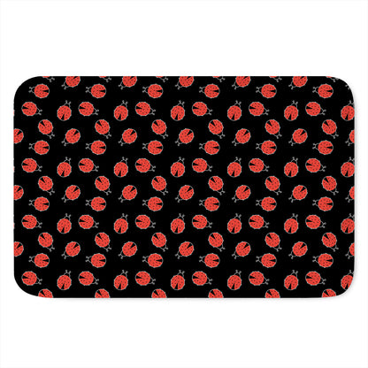 Cute Ladybird Pattern Print Indoor Door Mat