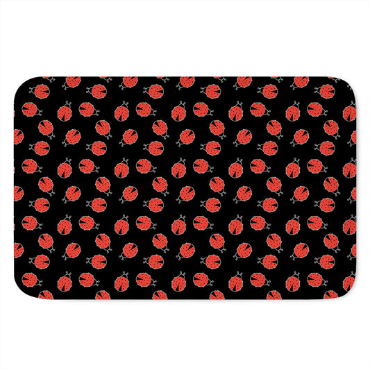 Cute Ladybird Pattern Print Indoor Door Mat