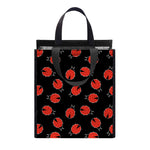 Cute Ladybird Pattern Print Insulated Lunch Tote