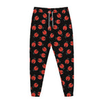 Cute Ladybird Pattern Print Jogger Pants